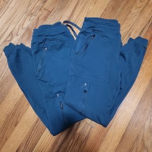 Caribbean Blue Jaanuu Jogger Scrubs XS